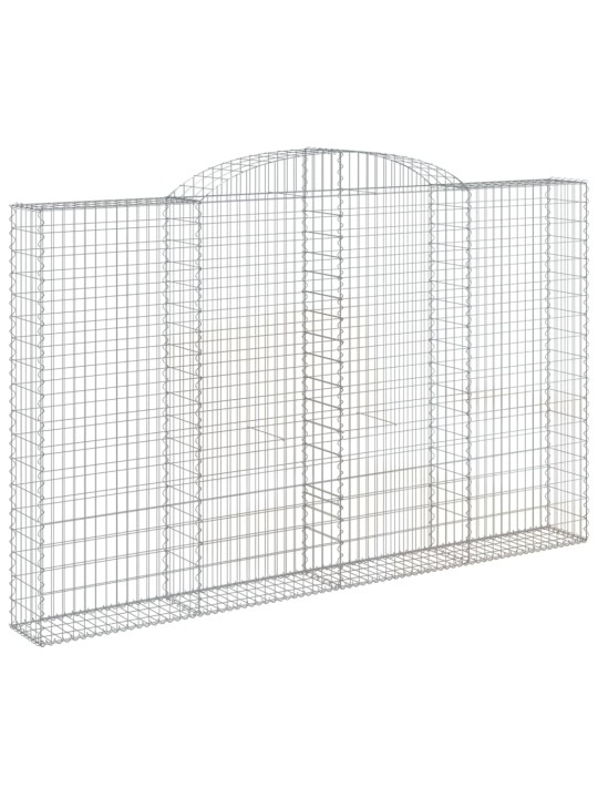 Klenuté gabionové koše 10ks 300x30x180/200cm pozinkované železo