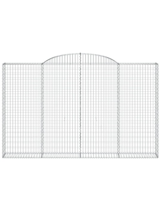 Klenuté gabionové koše 10ks 300x30x180/200cm pozinkované železo