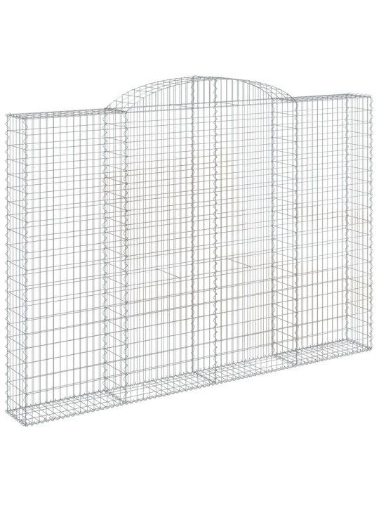 Klenuté gabionové koše 3 ks 300x30x200/220cm pozinkované železo