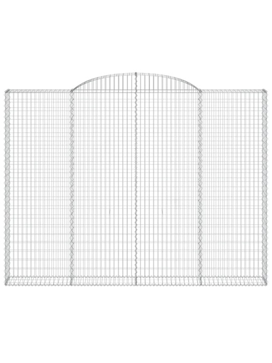 Klenuté gabionové koše 3 ks 300x30x220/240cm pozinkované železo