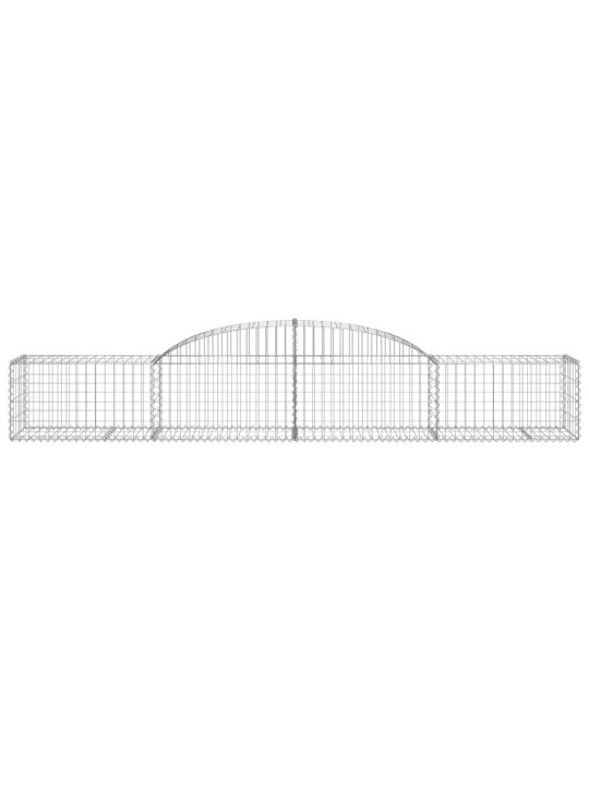 Klenuté gabionové koše 15 ks 300x50x40/60 cm pozinkované železo