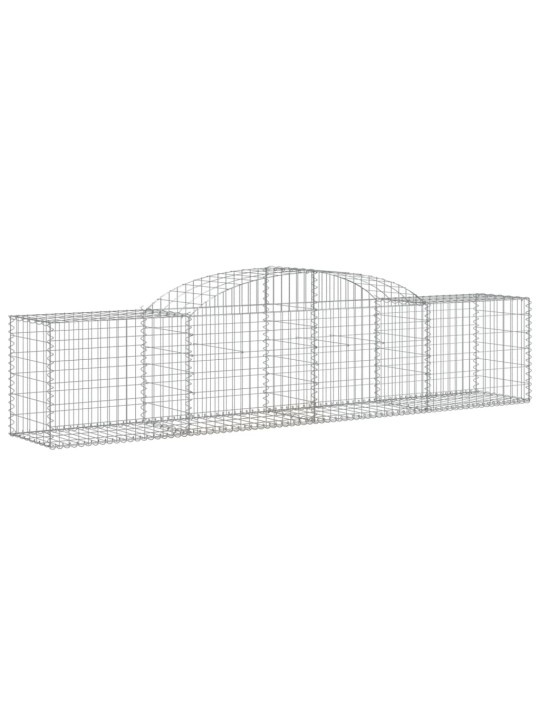 Klenuté gabionové koše 10 ks 300x50x60/80 cm pozinkované železo