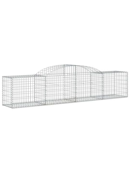 Klenuté gabionové koše 12 ks 300x50x60/80 cm pozinkované železo