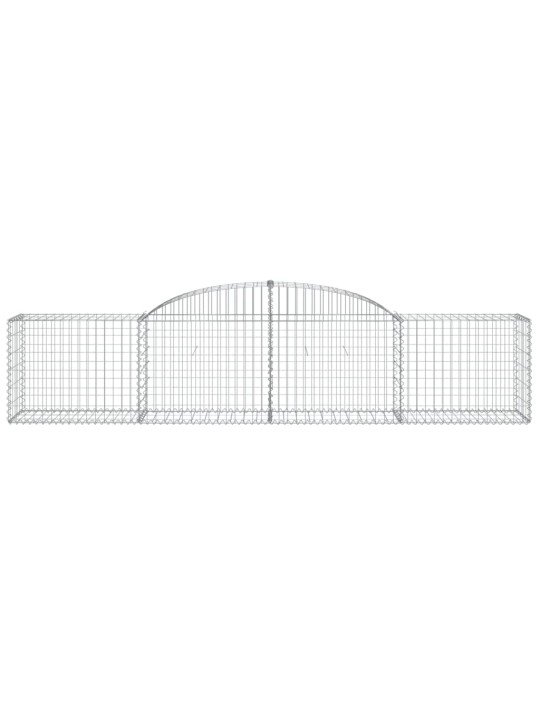Klenuté gabionové koše 12 ks 300x50x60/80 cm pozinkované železo
