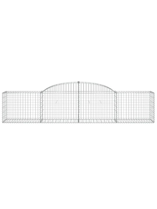 Klenuté gabionové koše 20 ks 300x50x60/80 cm pozinkované železo