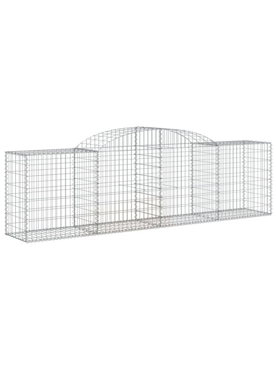 Klenuté gabionové koše 15ks 300x50x80/100 cm pozinkované železo