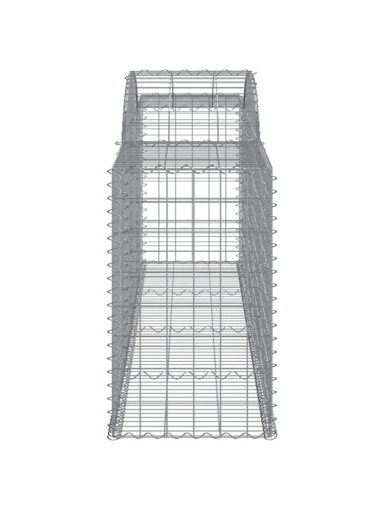 Klenuté gabionové koše 15ks 300x50x80/100 cm pozinkované železo