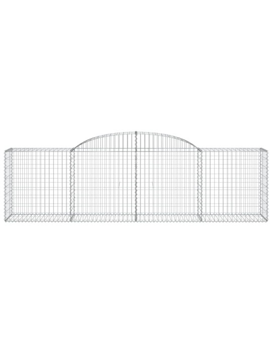 Klenuté gabionové koše 20ks 300x50x80/100 cm pozinkované železo