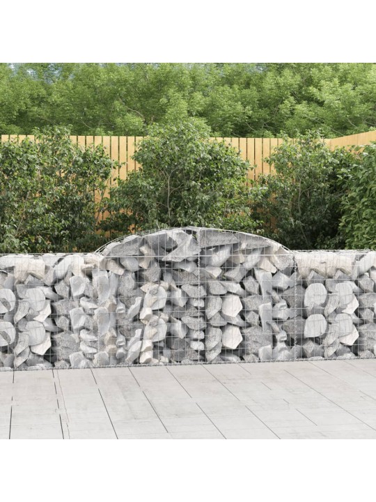 Klenuté gabionové koše 20ks 300x50x80/100 cm pozinkované železo