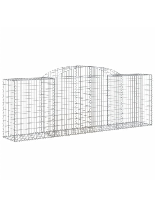 Klenuté gabionové koše 11ks 300x50x100/120cm pozinkované železo