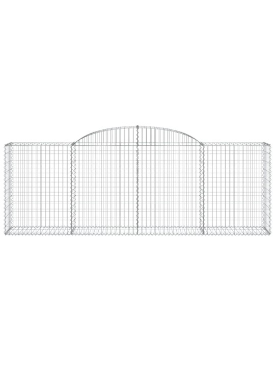 Klenuté gabionové koše 11ks 300x50x100/120cm pozinkované železo
