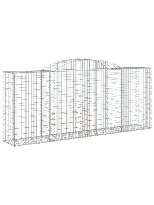 Klenuté gabionové koše 12ks 300x50x120/140cm pozinkované železo