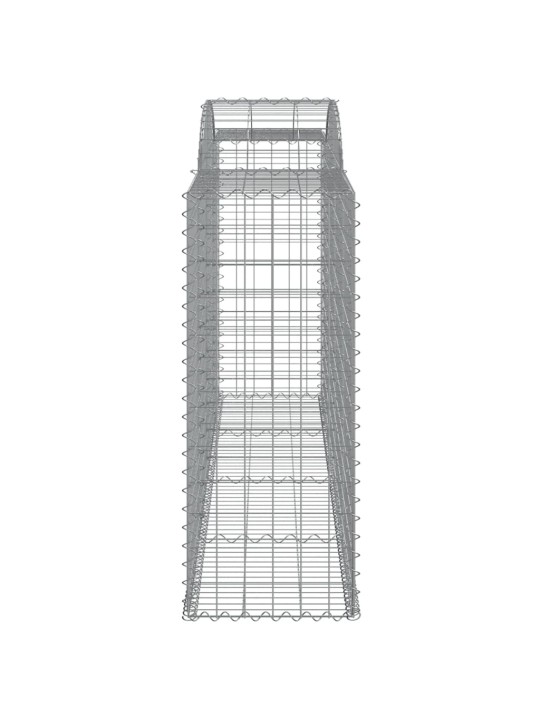 Klenuté gabionové koše 12ks 300x50x120/140cm pozinkované železo