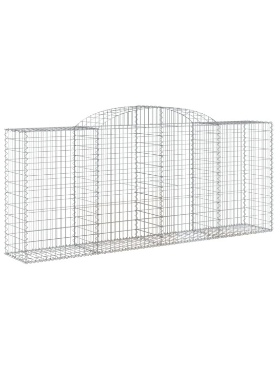 Klenuté gabionové koše 15ks 300x50x120/140cm pozinkované železo