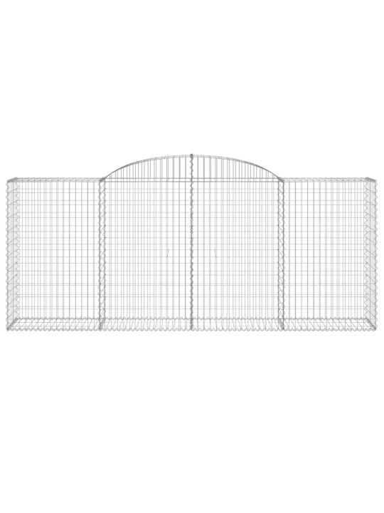 Klenuté gabionové koše 15ks 300x50x120/140cm pozinkované železo