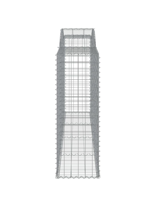 Klenuté gabionové koše 13ks 300x50x140/160cm pozinkované železo