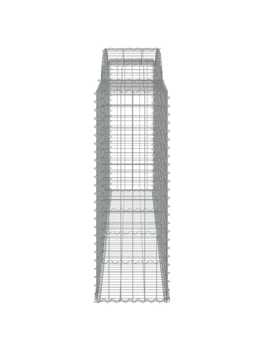 Klenuté gabionové koše 15ks 300x50x140/160cm pozinkované železo