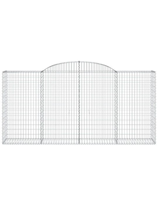 Klenuté gabionové koše 25ks 300x50x140/160cm pozinkované železo