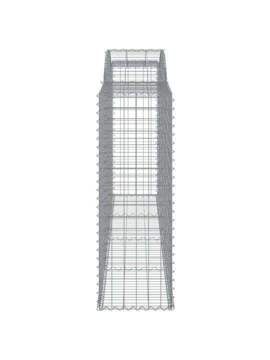 Klenuté gabionové koše 25ks 300x50x140/160cm pozinkované železo