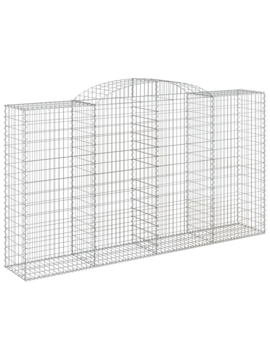 Klenuté gabionové koše 12ks 300x50x160/180cm pozinkované železo