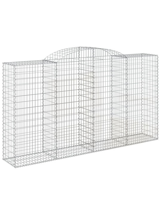 Klenuté gabionové koše 13ks 300x50x160/180cm pozinkované železo