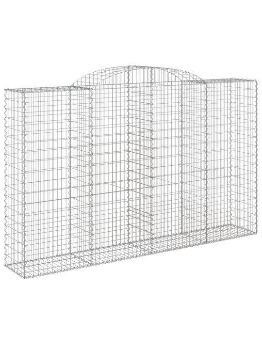 Klenuté gabionové koše 5 ks 300x50x180/200cm pozinkované železo