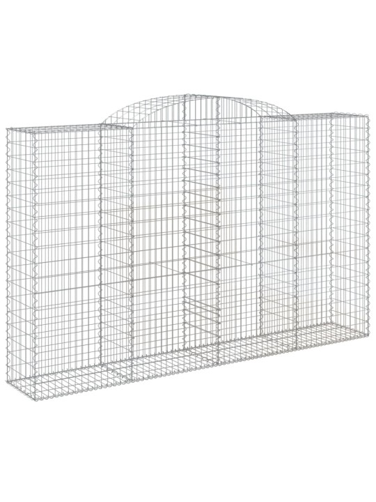 Klenuté gabionové koše 13ks 300x50x180/200cm pozinkované železo