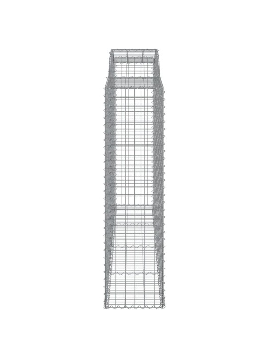 Klenuté gabionové koše 13ks 300x50x180/200cm pozinkované železo