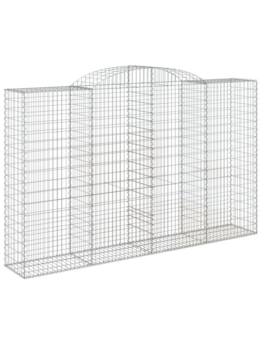 Klenuté gabionové koše 15ks 300x50x180/200cm pozinkované železo