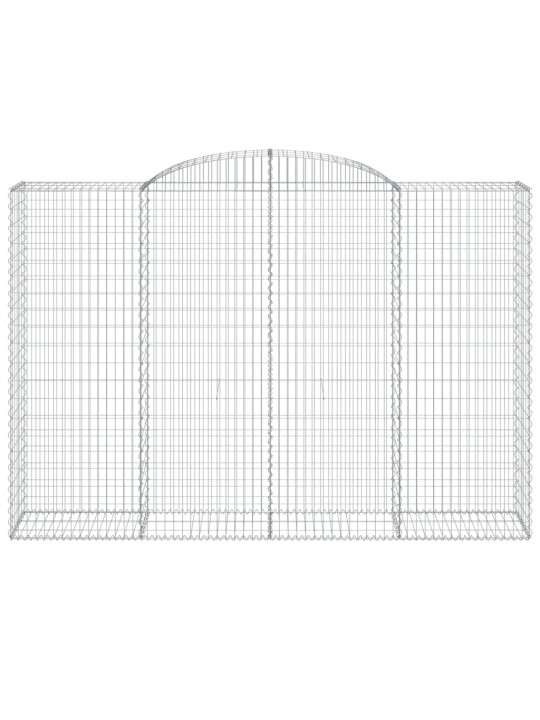 Klenuté gabionové koše 10ks 300x50x200/220cm pozinkované železo