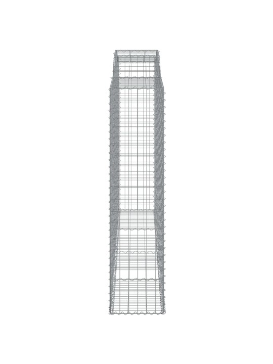 Klenuté gabionové koše 10ks 300x50x200/220cm pozinkované železo