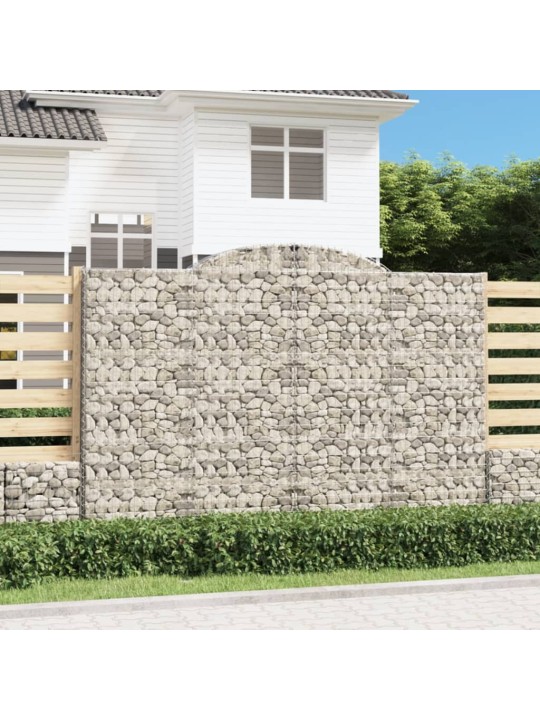 Klenuté gabionové koše 10ks 300x50x200/220cm pozinkované železo