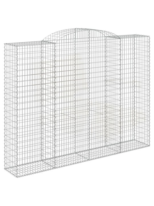 Klenuté gabionové koše 13ks 300x50x220/240cm pozinkované železo