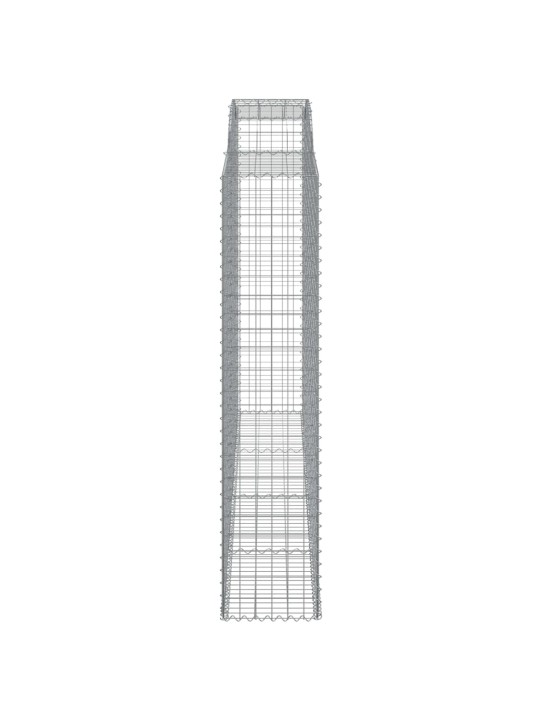 Klenuté gabionové koše 13ks 300x50x220/240cm pozinkované železo