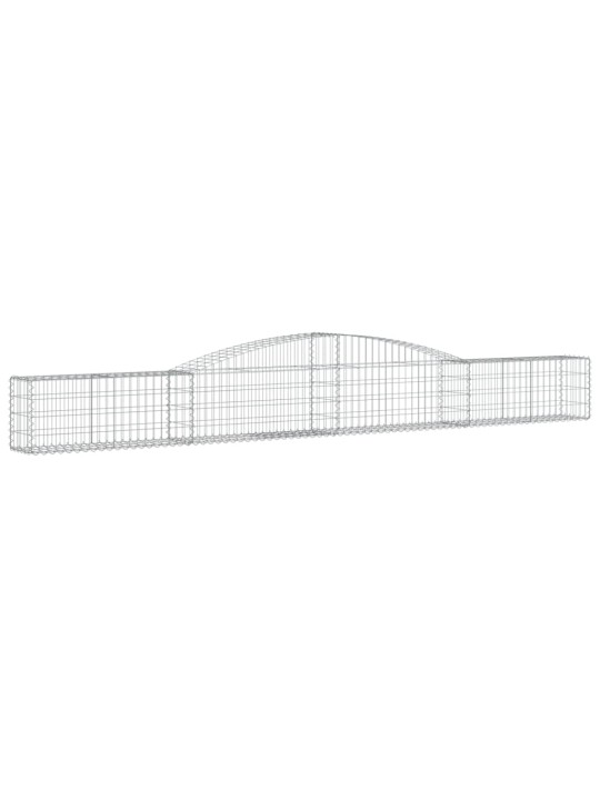 Klenuté gabionové koše 20 ks 400x30x40/60 cm pozinkované železo