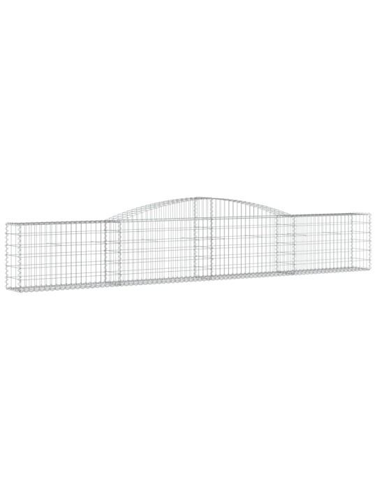 Klenuté gabionové koše 10 ks 400x30x60/80 cm pozinkované železo