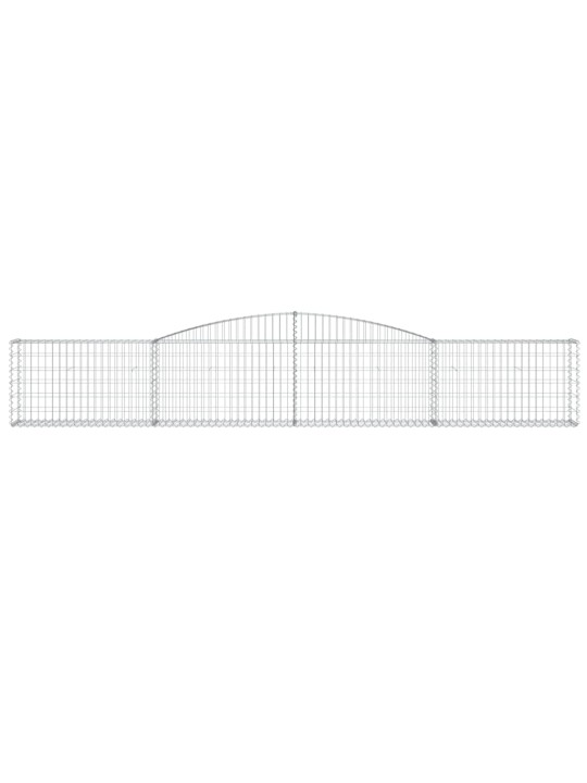 Klenuté gabionové koše 25 ks 400x30x60/80 cm pozinkované železo