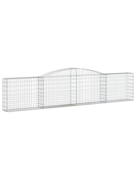 Klenuté gabionové koše 20ks 400x30x80/100 cm pozinkované železo