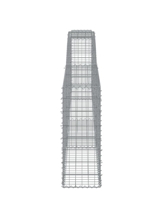 Klenuté gabionové koše 20ks 400x30x80/100 cm pozinkované železo