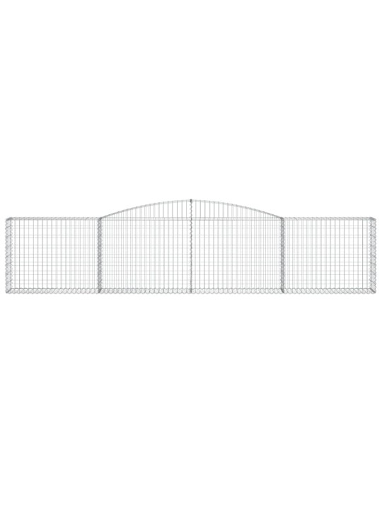 Klenuté gabionové koše 25ks 400x30x80/100 cm pozinkované železo