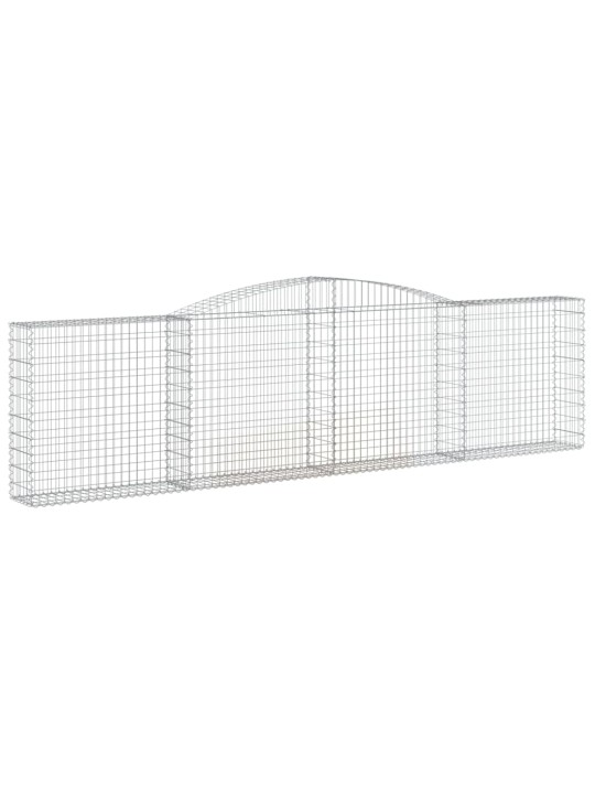 Klenuté gabionové koše 15ks 400x30x100/120cm pozinkované železo