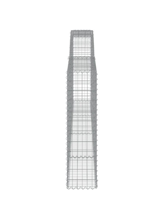 Klenuté gabionové koše 25ks 400x30x120/140cm pozinkované železo