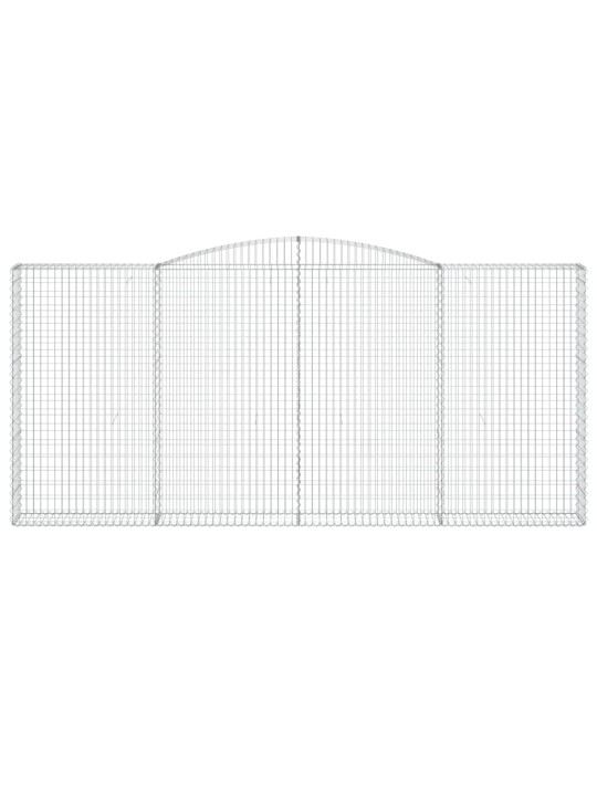 Klenuté gabionové koše 10ks 400x30x180/200cm pozinkované železo