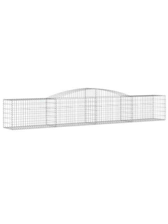 Klenuté gabionové koše 15 ks 400x50x60/80 cm pozinkované železo