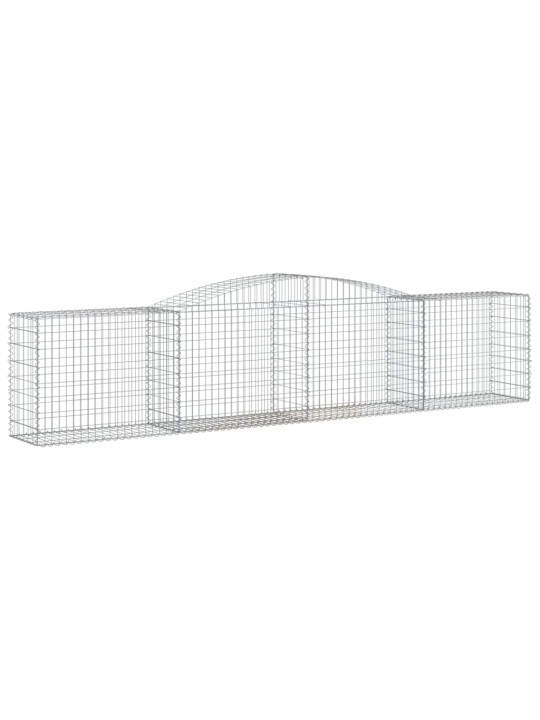 Klenuté gabionové koše 15ks 400x50x80/100 cm pozinkované železo
