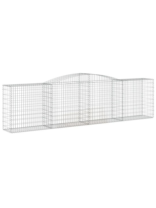 Klenuté gabionové koše 10ks 400x50x100/120cm pozinkované železo