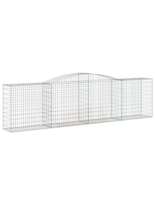 Klenuté gabionové koše 15ks 400x50x100/120cm pozinkované železo