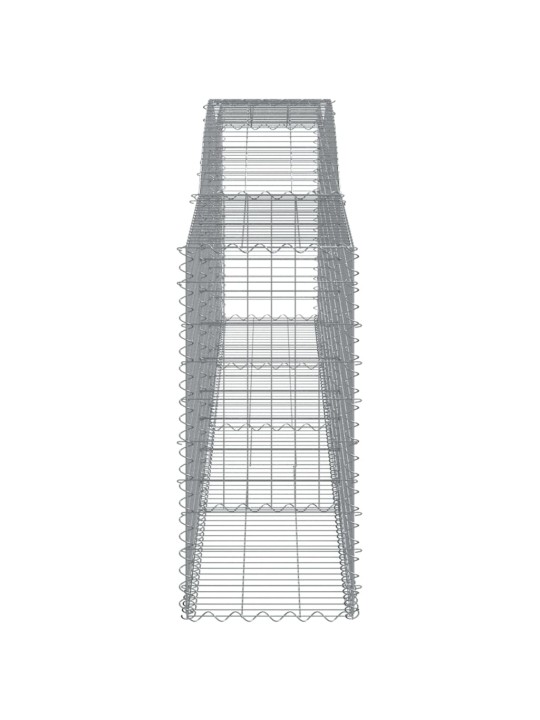 Klenuté gabionové koše 15ks 400x50x100/120cm pozinkované železo