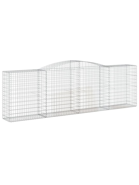 Klenuté gabionové koše 15ks 400x50x120/140cm pozinkované železo