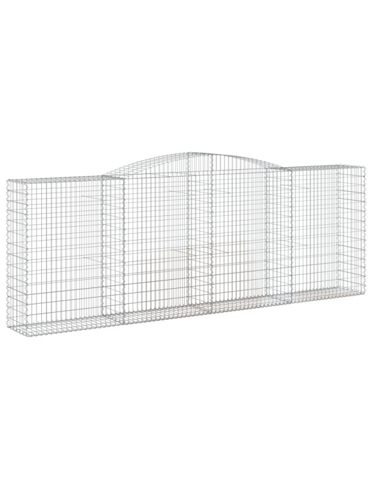 Klenuté gabionové koše 10ks 400x50x140/160cm pozinkované železo